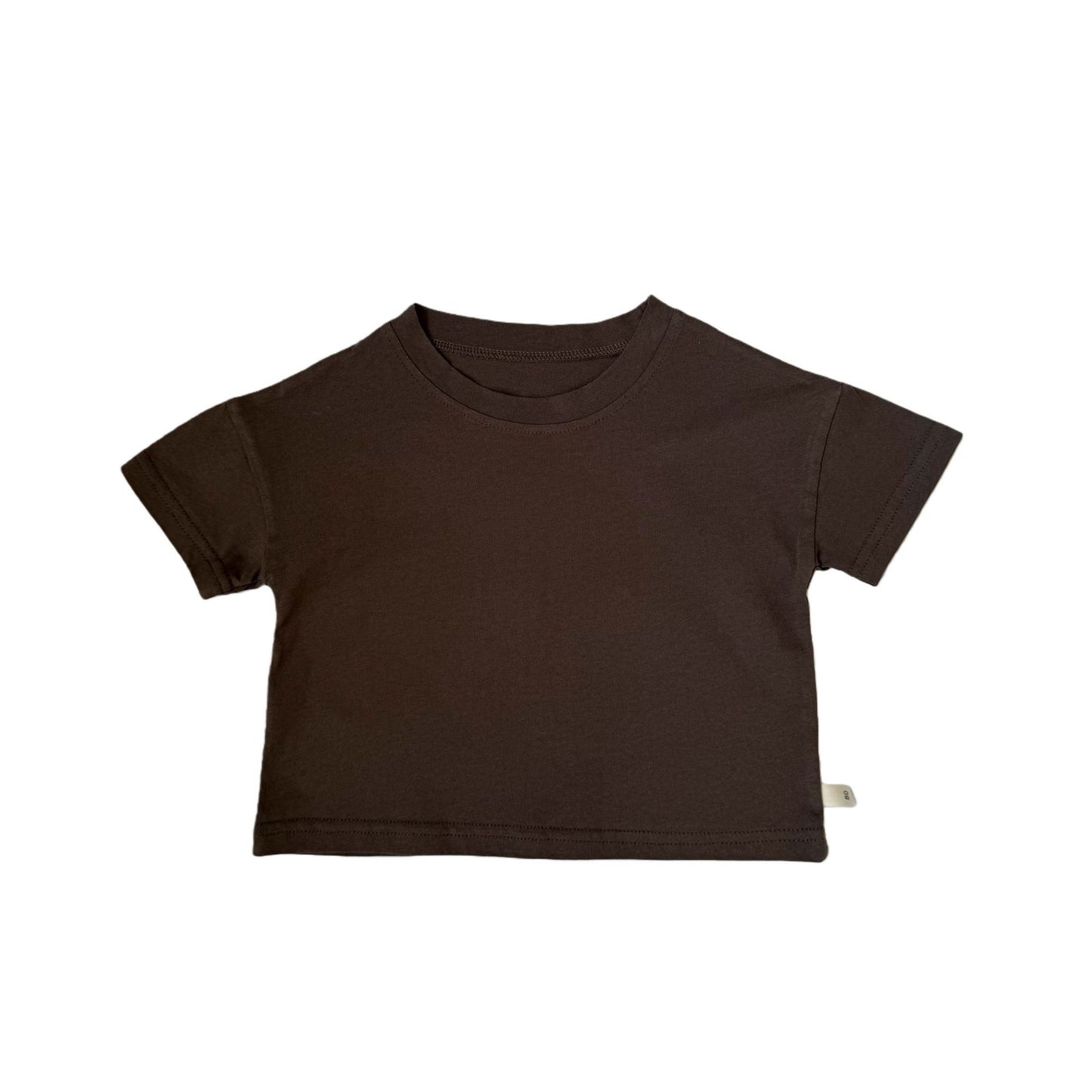 Back Letter Print Cotton Top ロゴ バックプリント半袖Tシャツ【mh0013642】