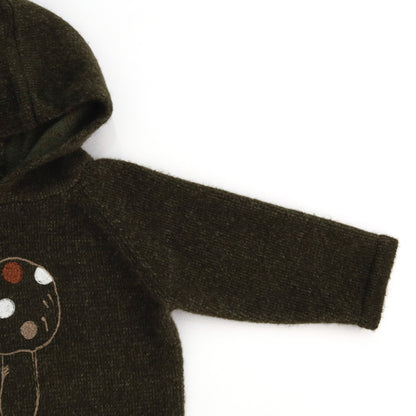 ニットフーディ きのこ フード付き パーカー プルオーバー【mh0011780】