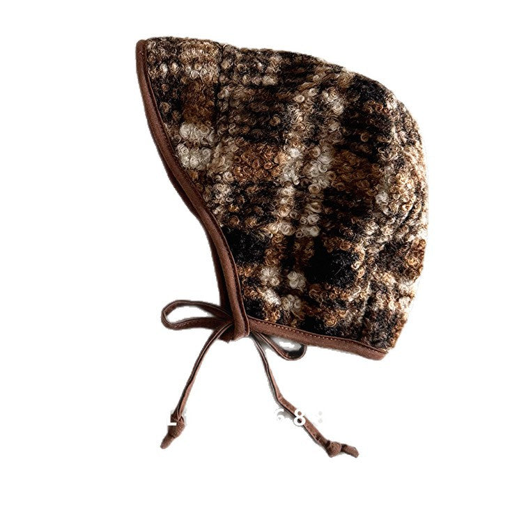 ベビー帽子 ボアフリース ボンネット 耳当て付き帽子【mh0011814】