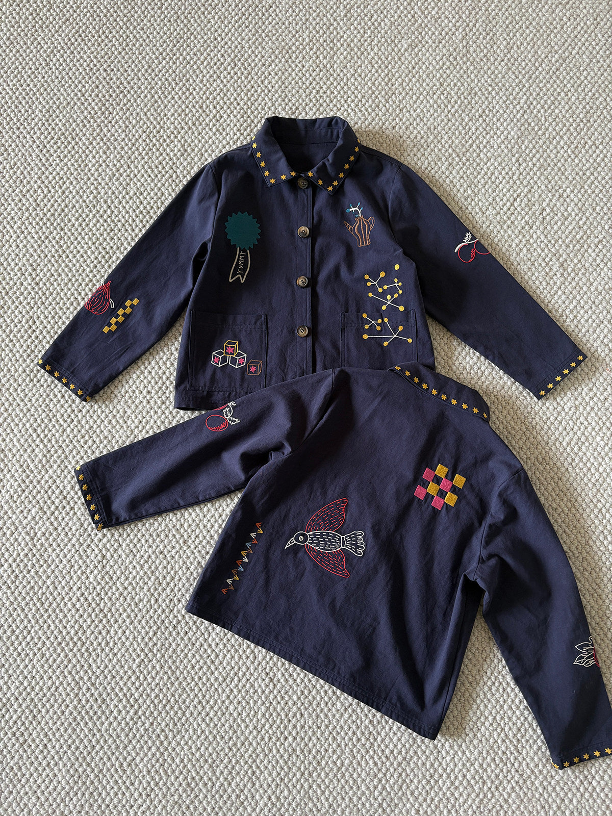 yummy&rocky | Cotton Embroidery Jacket コットン 刺繍 ジャケット【mh0020170】