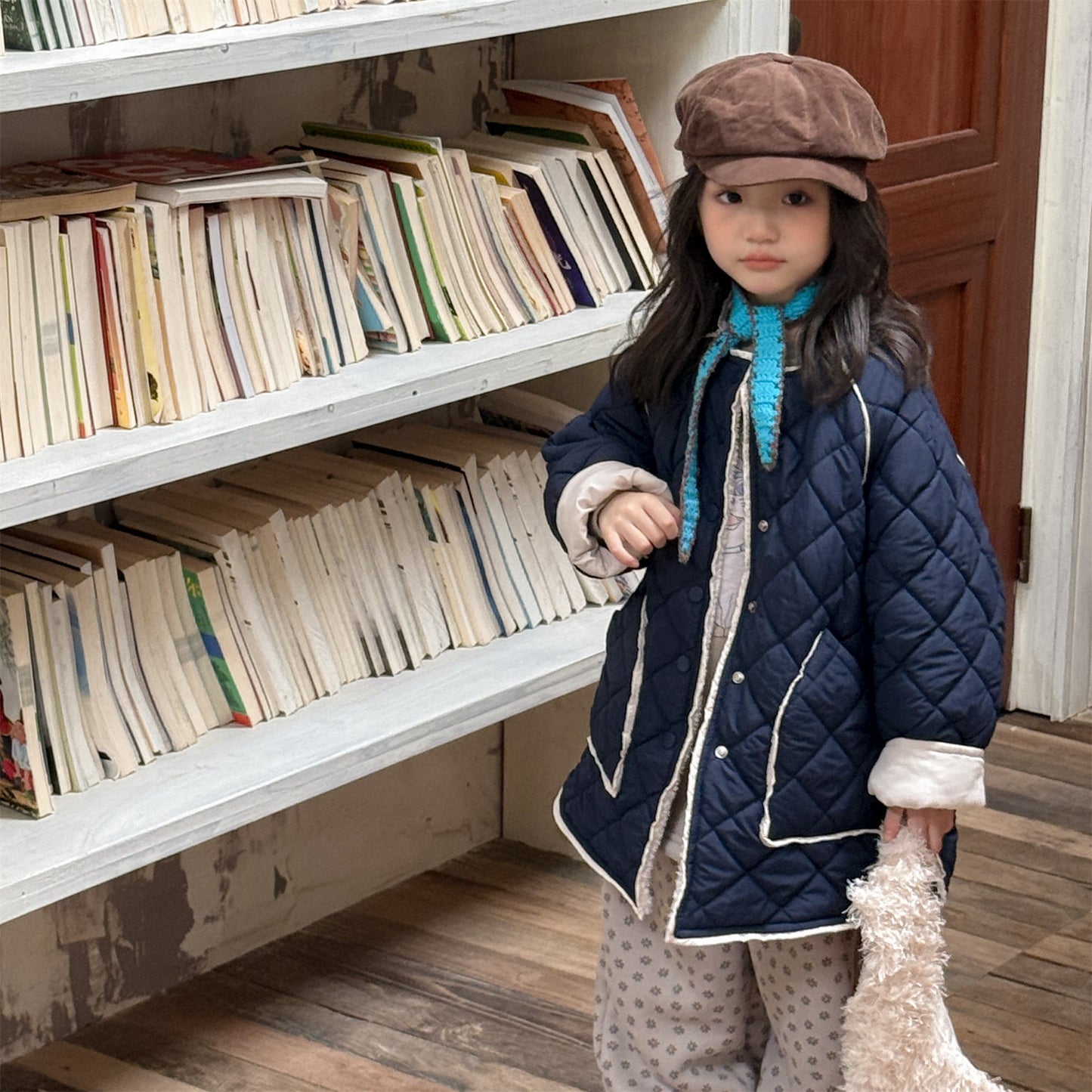 キルトジャケット ノーカラー キルティング アウター【mh0011924】