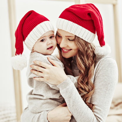 Baby Kids Knit Santa Pom-pom Hat Knit Cap 【mh0000889】