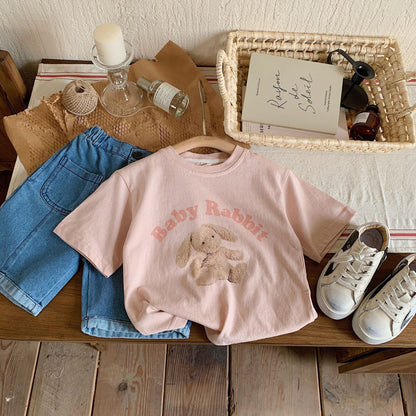 -キッズ うさぎ バニー ぞう エレファント 半袖 Tシャツ【mh0000791】 - mamahalo shop - 半袖Tシャツ -  べビー服 - 子供服 - 男の子 - 女の子