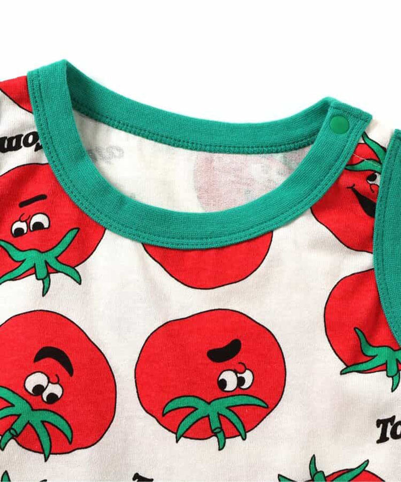 Vegetable Print Sleeveless Romper ベジタブル ノースリーブロンパース【mh0013361】
