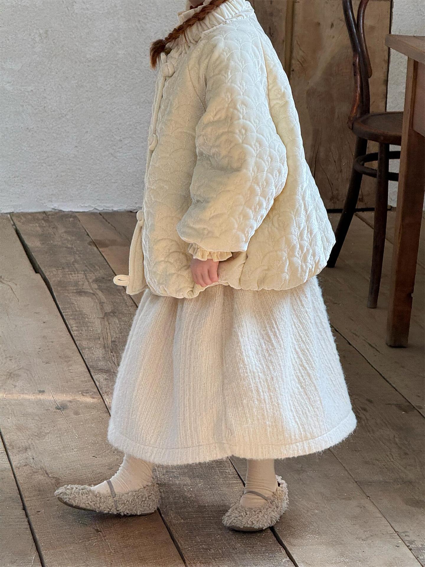 ジャケットコート 刺繍エンボス ガーリーアウター【mh0011764】