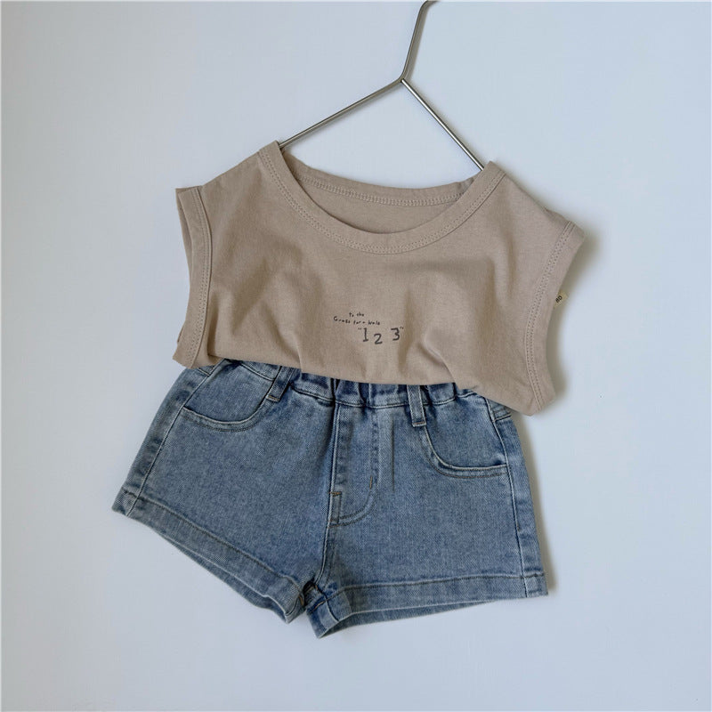 Minimalist Number Print Tank Top ナンバープリント ノースリーブトップス【mh0013644】
