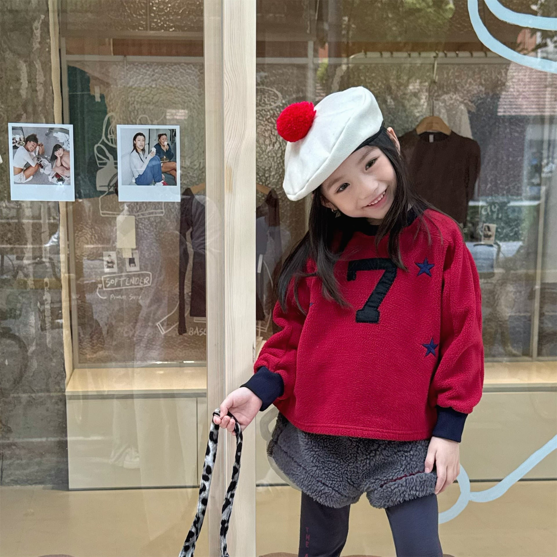 -ナンバーワッペン星柄フリーストレーナー【mh0010909】 - mamahalo shop - トレーナー・フーディ -  べビー服 - 子供服 - 男の子 - 女の子