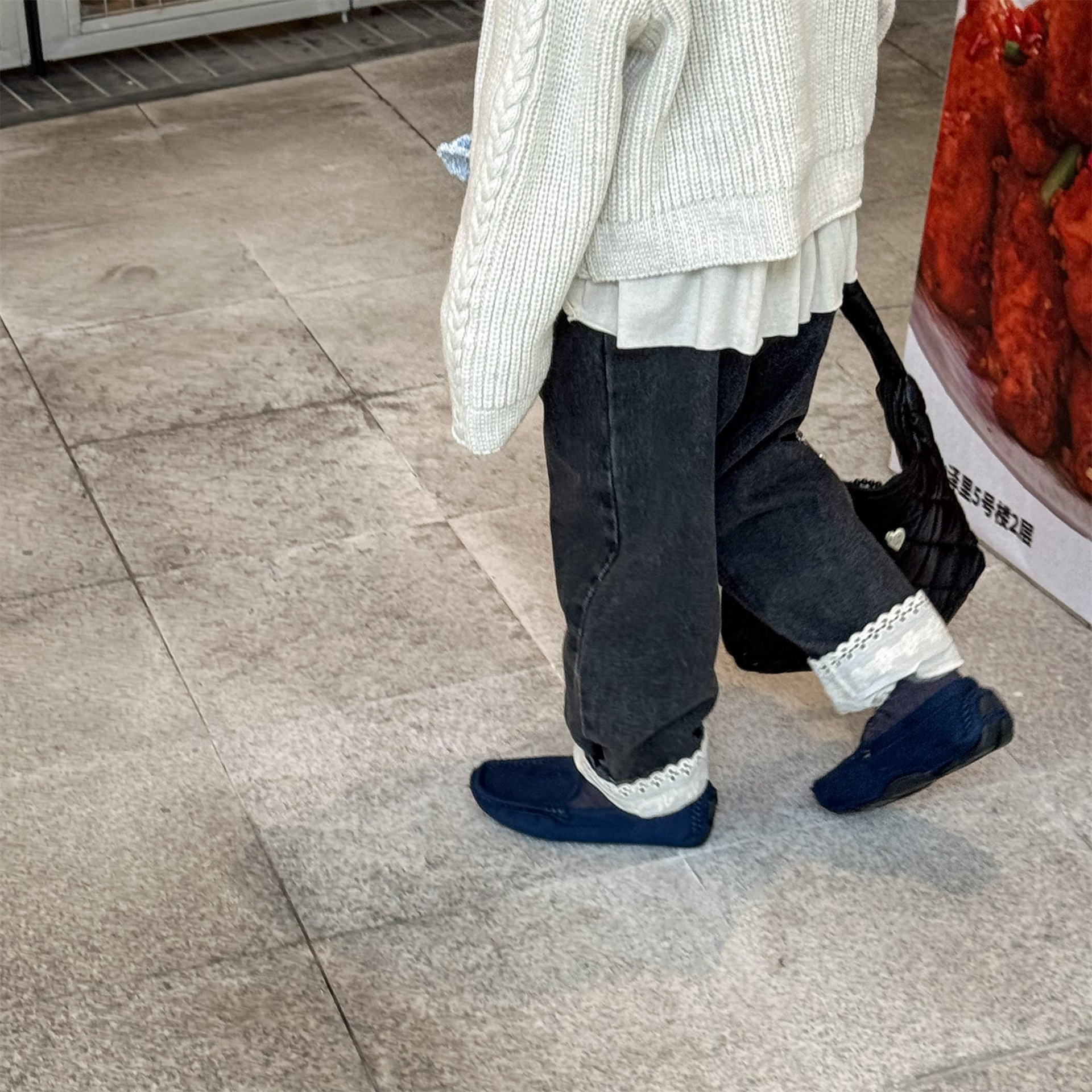 -裾レース付きデニムパンツ ジーンズ【mh0010805】 - mamahalo shop - デニムパンツ -  べビー服 - 子供服 - 男の子 - 女の子