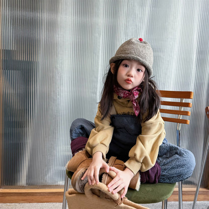 キルトサロペットオーバーオール 防寒 サスペンダーパンツ【mh0011910】