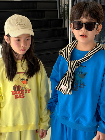 Dog Print Sweatshirt Set 犬 プリント スウェット セットアップ【mh0012515】