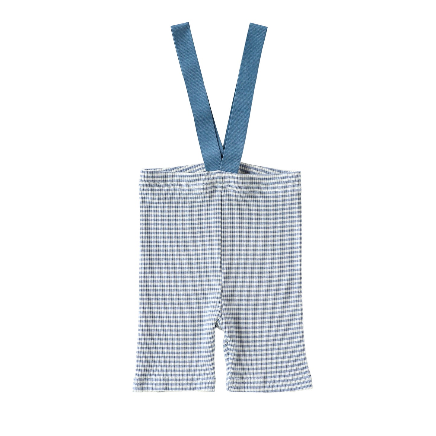 High Waisted Suspender Cotton Shorts Gingham Suspender Half Pants [mh0012782]