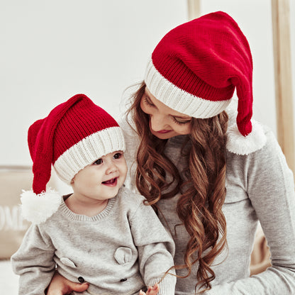 Baby Kids Knit Santa Pom-pom Hat Knit Cap 【mh0000889】