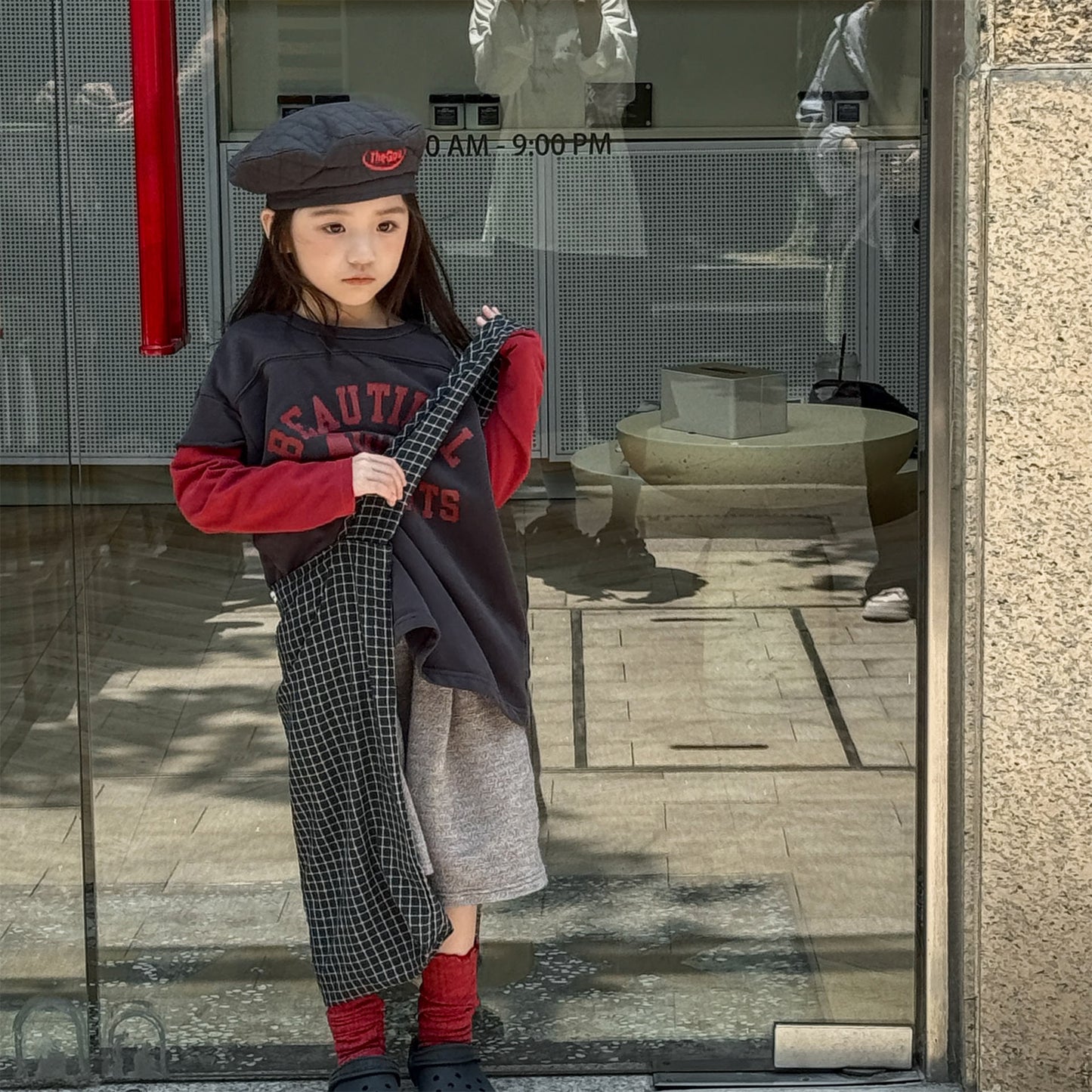 -ロゴプリントベストドッキング長袖Tシャツ スウェット【mh0010806】 - mamahalo shop - 長袖Tシャツ -  べビー服 - 子供服 - 男の子 - 女の子