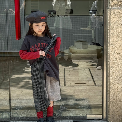 -ロゴプリントベストドッキング長袖Tシャツ スウェット【mh0010806】 - mamahalo shop - 長袖Tシャツ -  べビー服 - 子供服 - 男の子 - 女の子