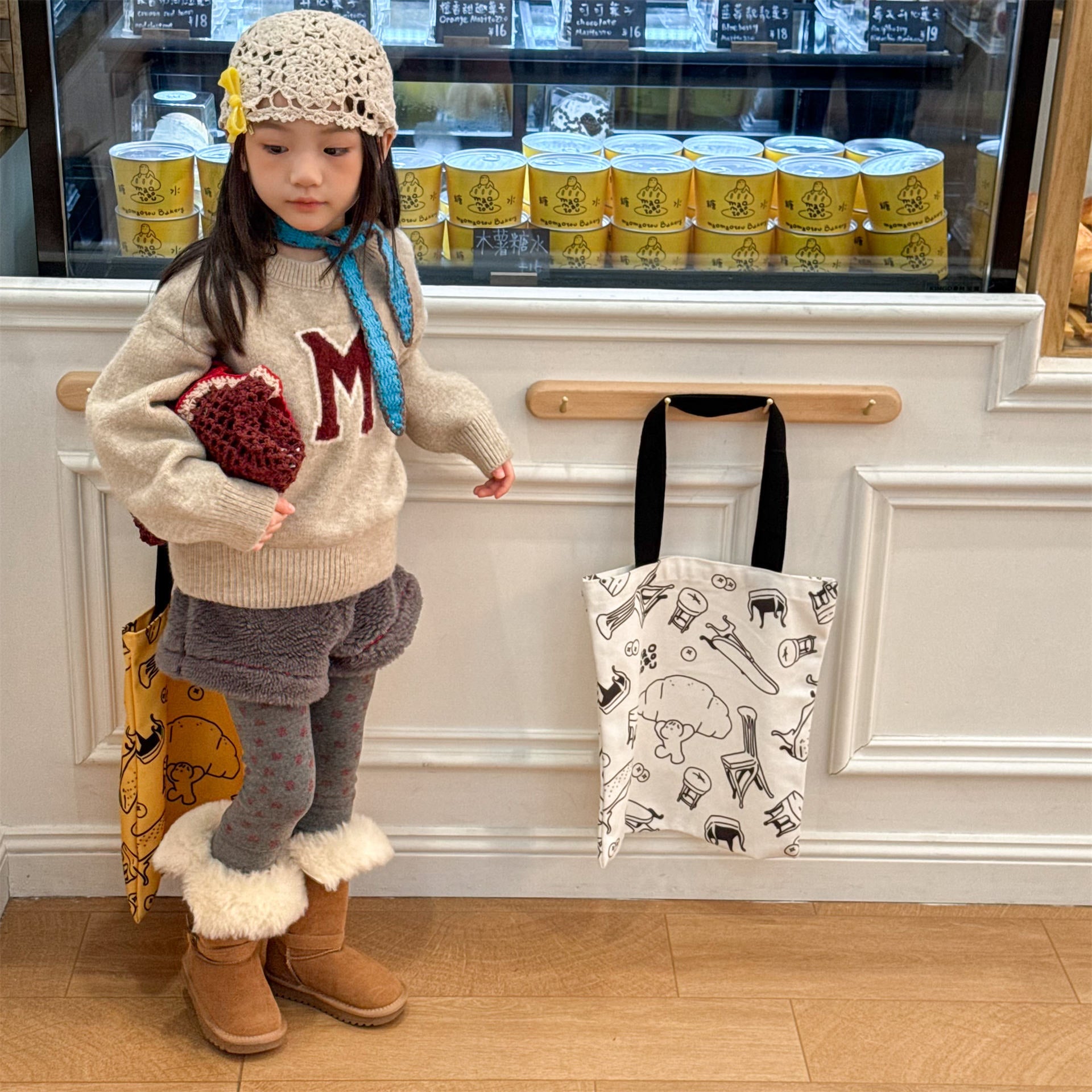 -ビッグワッペンニットセータープルオーバー【mh0010813】 - mamahalo shop - ニット・セーター -  べビー服 - 子供服 - 男の子 - 女の子