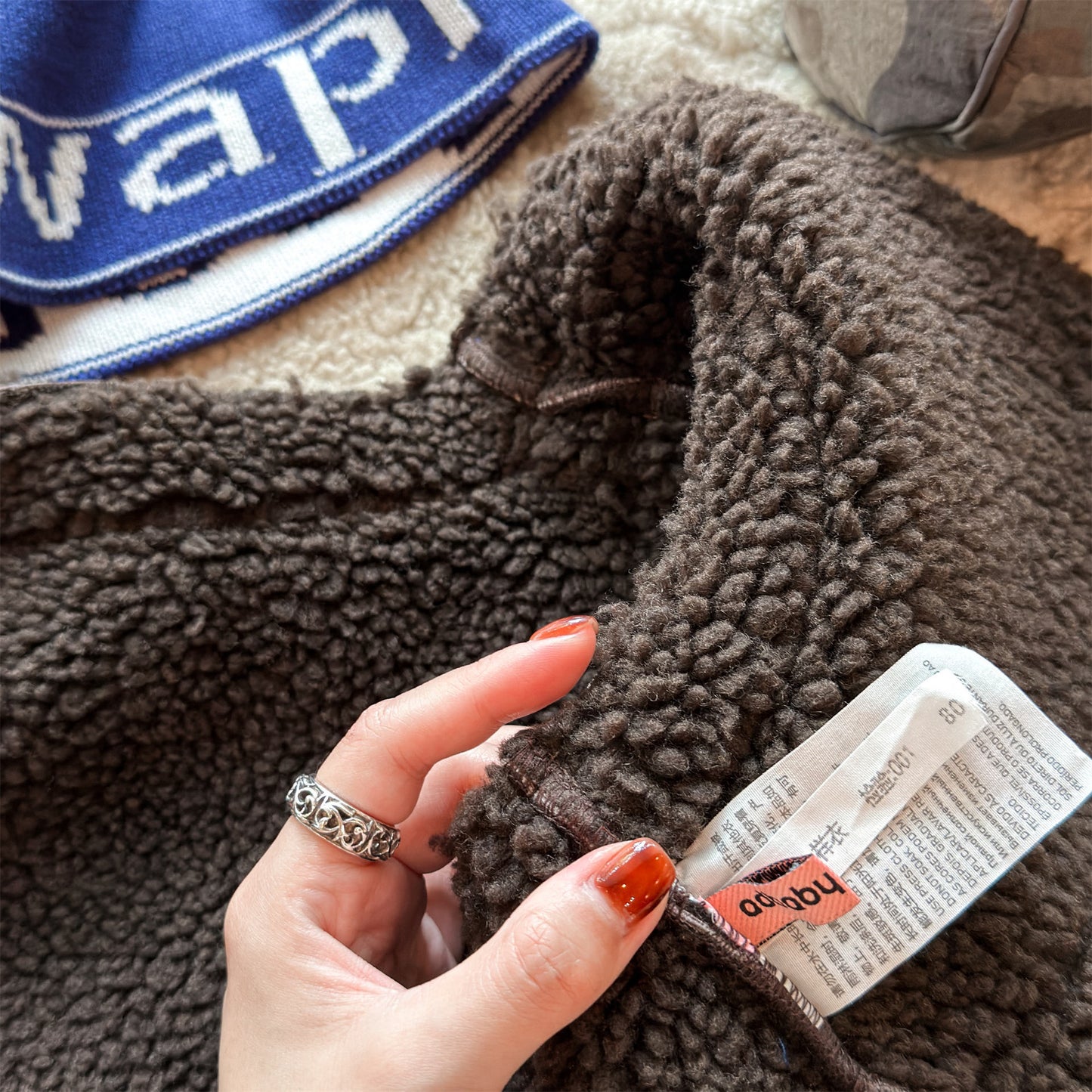 フェイクムートンボアベスト もこもこ ダッフルベスト【mh0011904】