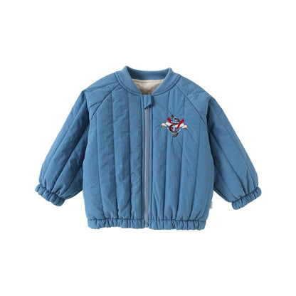 キッズ キルティング ジップアップ ブルゾンジャケット【mh0014720】
