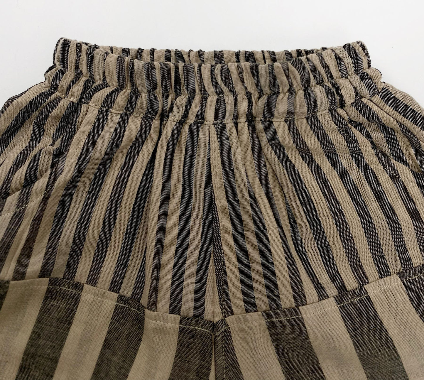 Striped Casual Cotton Shorts ストライプ ハーフパンツ【mh0013473】