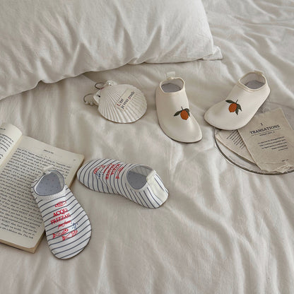 Children's Soft Sole Anti-Slip Beach Shoes フリル マリンシューズ【mh0013327】