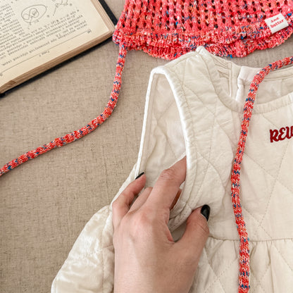 キルティングノースリーブワンピース【mh0010907】