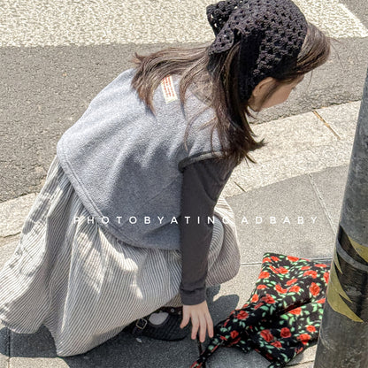 -フロントボタン付きフリースベスト【mh0010809】 - mamahalo shop - ベスト -  べビー服 - 子供服 - 男の子 - 女の子