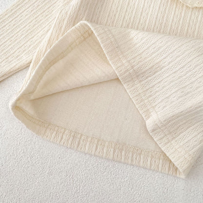 -ビッグフリルレース襟長袖Tシャツ【mh0010855】 - mamahalo shop - 長袖Tシャツ -  べビー服 - 子供服 - 男の子 - 女の子