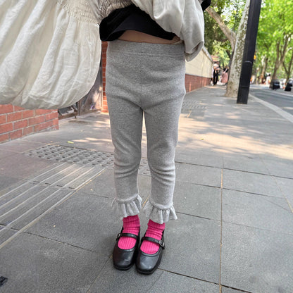 -裾フリルガーリーレギンスパンツ【mh0010585】 - mamahalo shop - レギンスパンツ -  べビー服 - 子供服 - 男の子 - 女の子