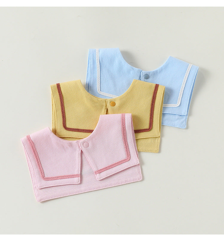 Embroidered Sailor Collar Bib セーラー スタイ つけ襟【mh0013498】