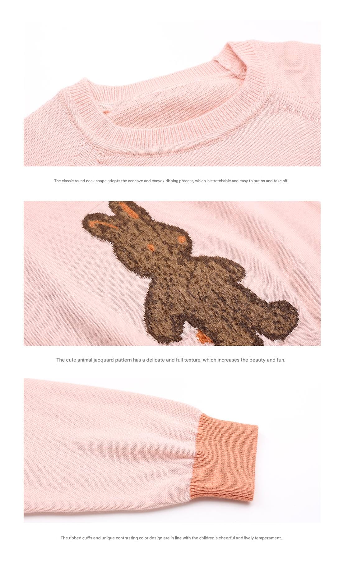 -アニマル柄ニットセータープルオーバー【mh0011289】 - mamahalo shop - ニット・セーター -  べビー服 - 子供服 - 男の子 - 女の子