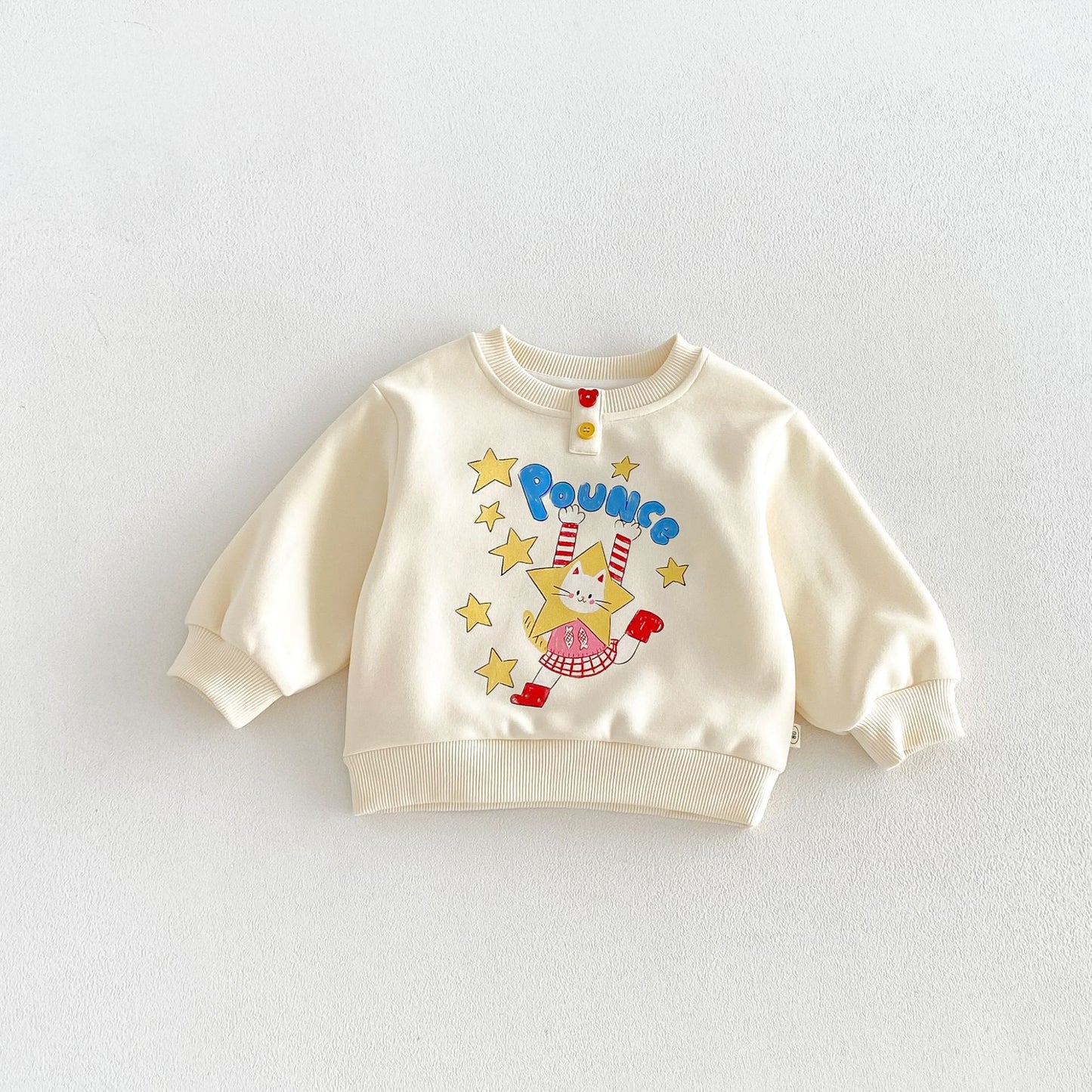 Sudadera de manga larga con estampado de personajes infantiles 【mh0014030】