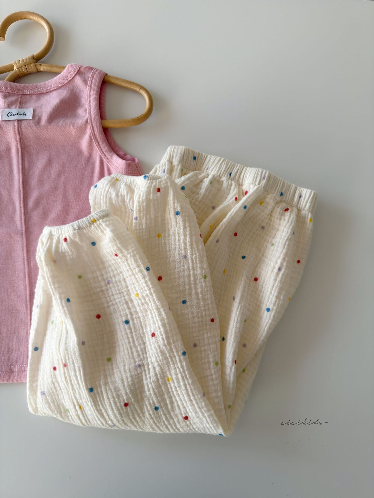 Mosquito-Repellent Double-Layer Gauze Long Pants サマー イージーパンツ【mh0013309】