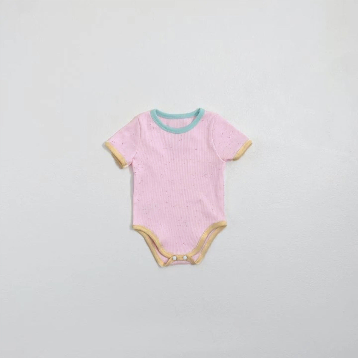 Mottle Speckled Short Sleeve Bodysuit ネップ 半袖ロンパース【mh0013509】