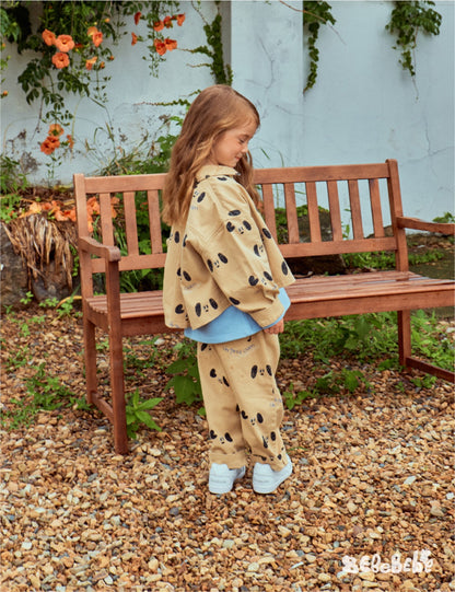 -ドッグ柄ジャケット/犬プリントスウェット/いぬ柄パンツ【mh0010984】 - mamahalo shop - 長袖セットアップ -  べビー服 - 子供服 - 男の子 - 女の子