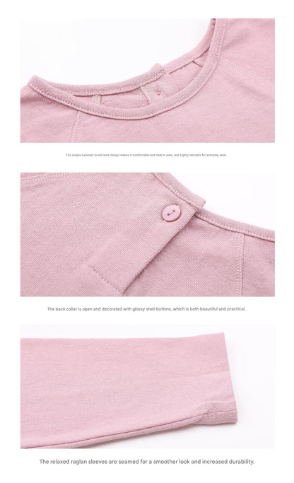 -シンプルベーシック長袖Tシャツ【mh0011293】 - mamahalo shop - 長袖Tシャツ -  べビー服 - 子供服 - 男の子 - 女の子