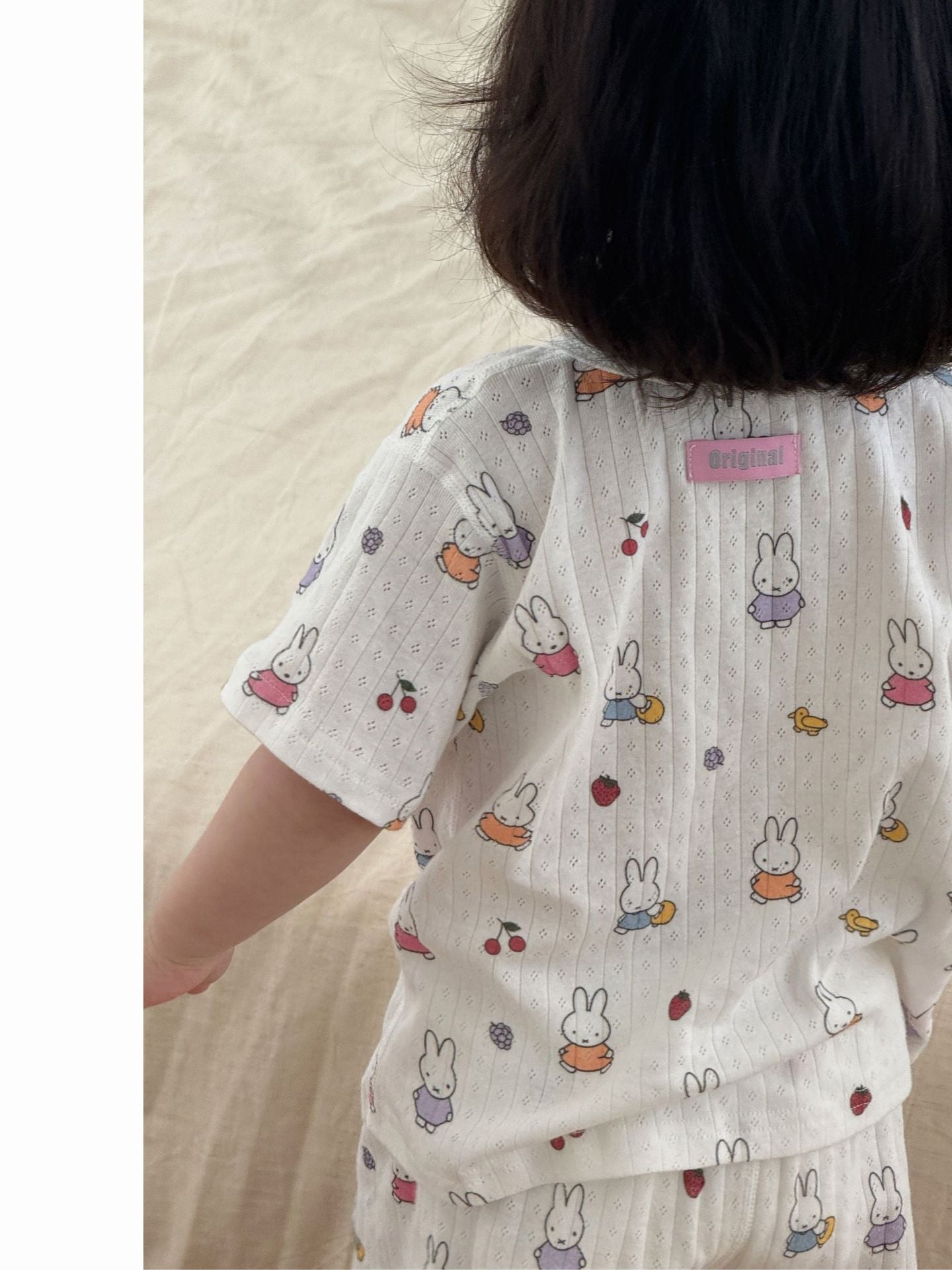 Cartoon Full-Print Short-sleeved Loungewear メッシュジャガード 半袖ルームウェアセット【mh0013307】