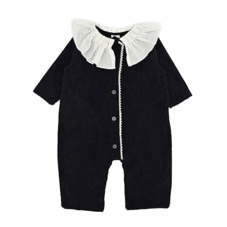 Baby Ruffle Collar Long-Sleeve Romper [mh0013887]