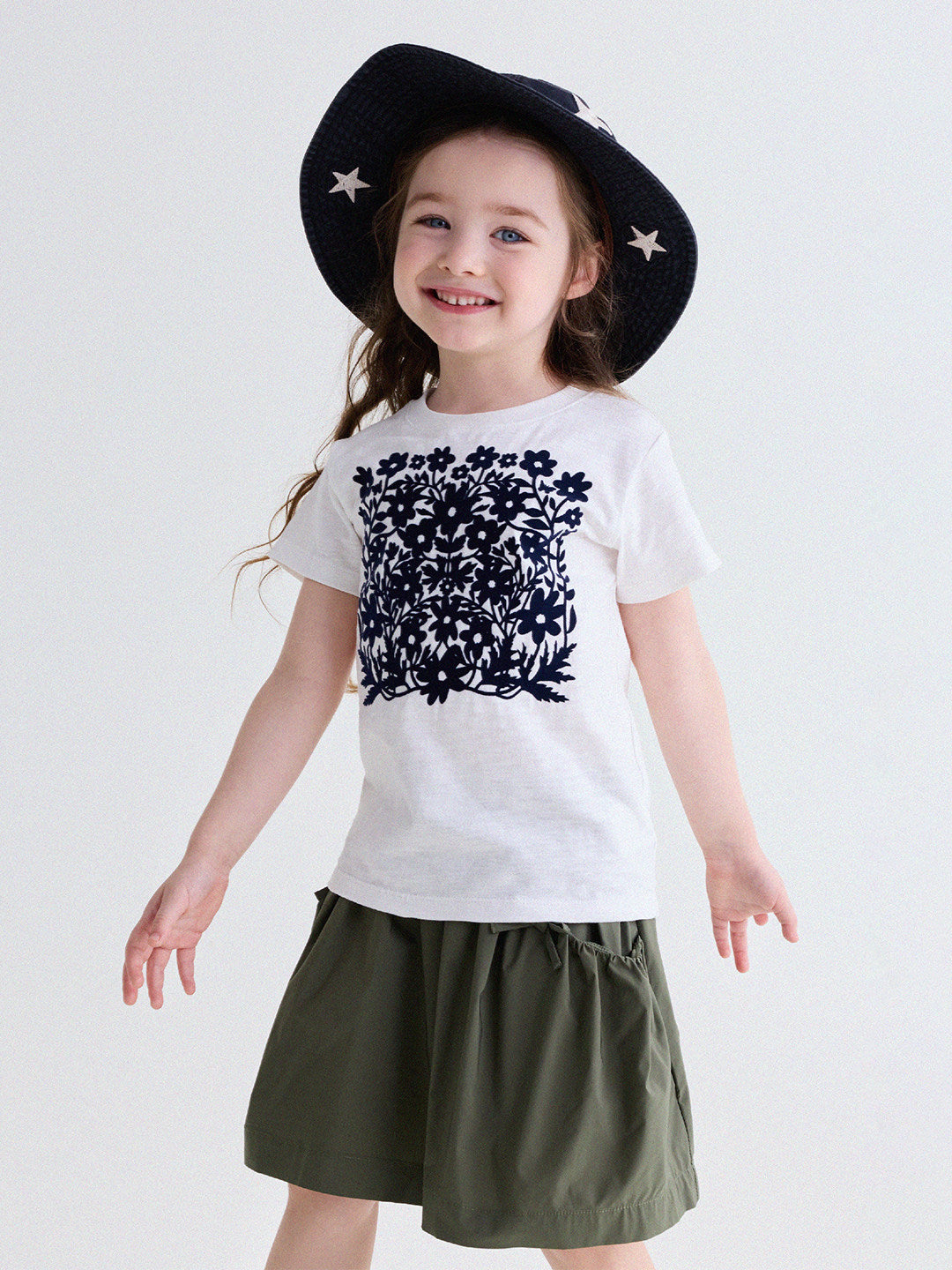Flocked Print Cotton T-shirt フロッキー 半袖Tシャツ【mh0013184】