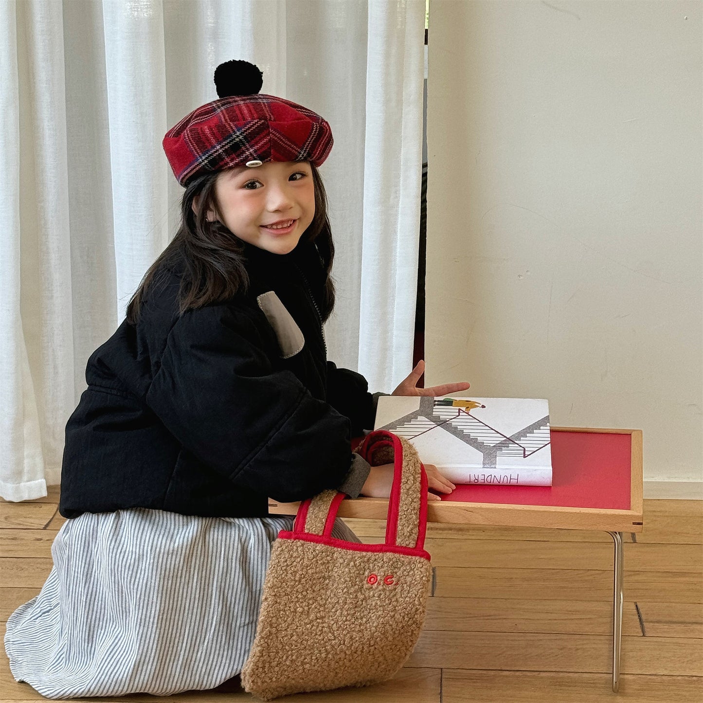 パッチワークブルゾン 中綿ジャケット コート【mh0011918】