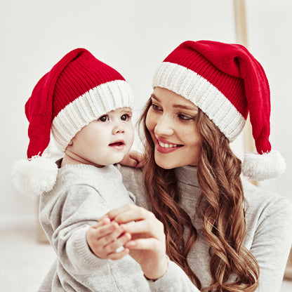 Baby Kids Knit Santa Pom-pom Hat Knit Cap 【mh0000889】