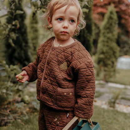 キルトパンツ 刺繍 ジョガーパンツ アウター【mh0011638】