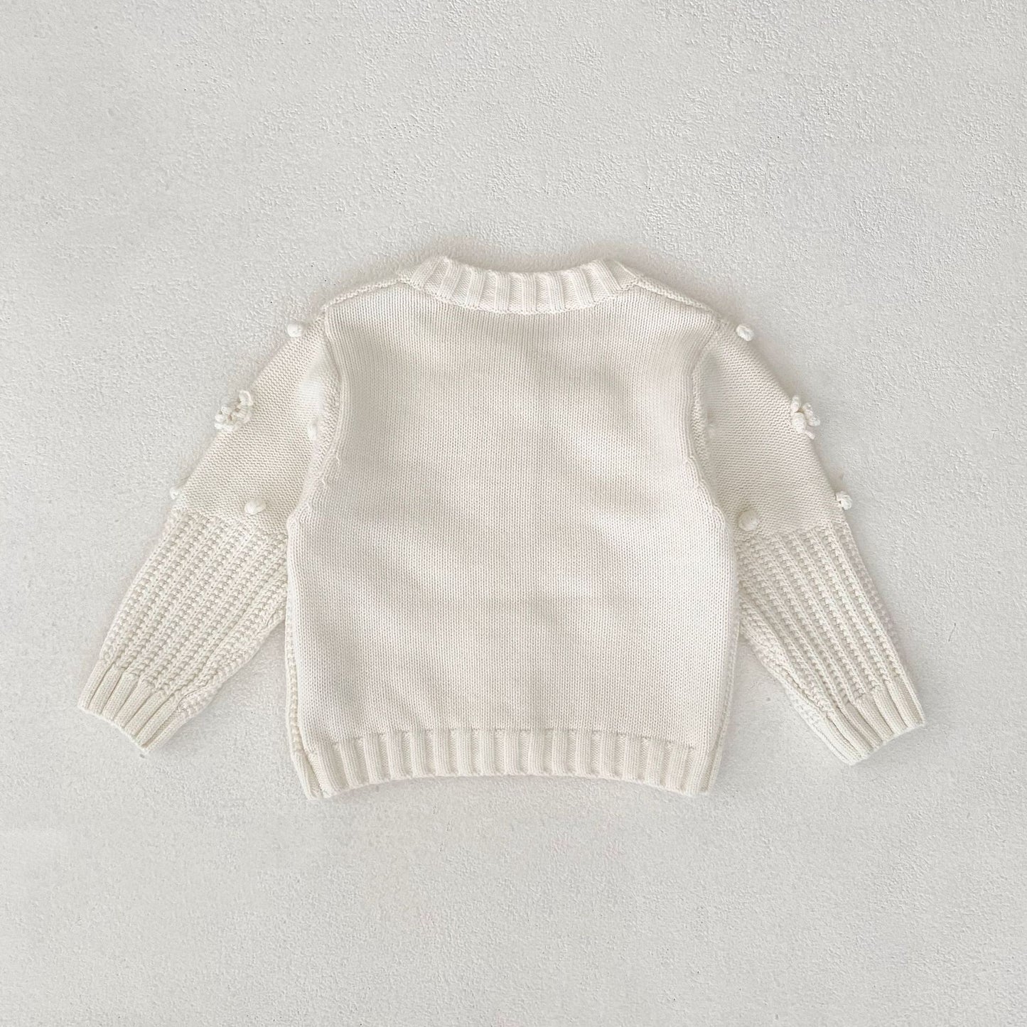 -かぎ編みフラワーニットカーディガン【mh0010846】 - mamahalo shop - カーディガン・パーカー -  べビー服 - 子供服 - 男の子 - 女の子