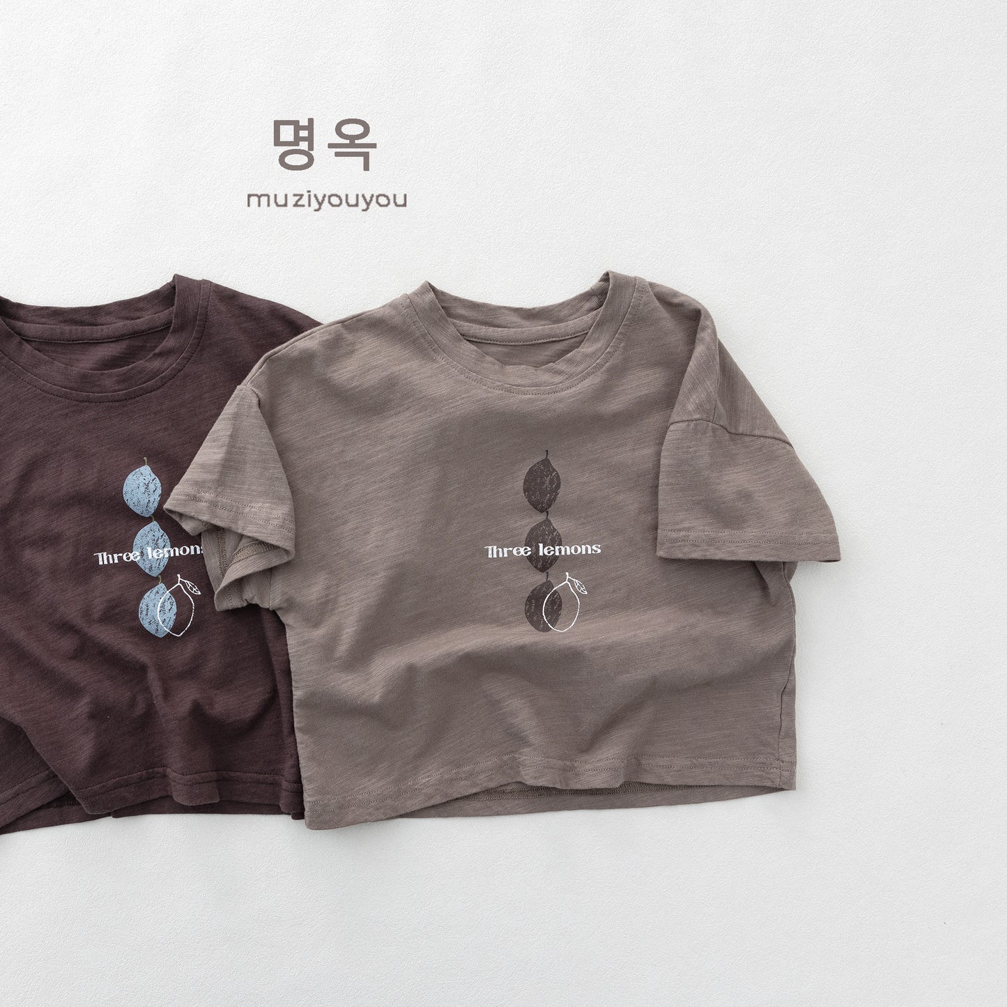 Three Lemons Graphic Tee レモン 半袖Tシャツ【mh0013618】