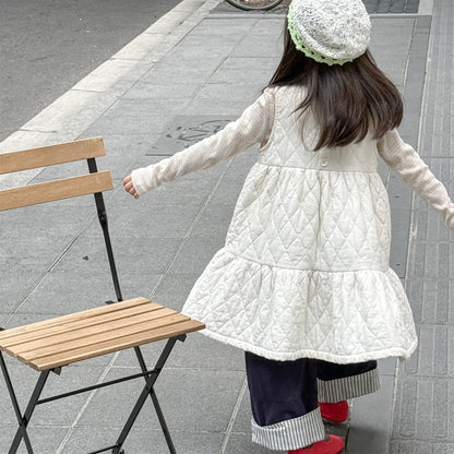 キルティングノースリーブワンピース【mh0010907】