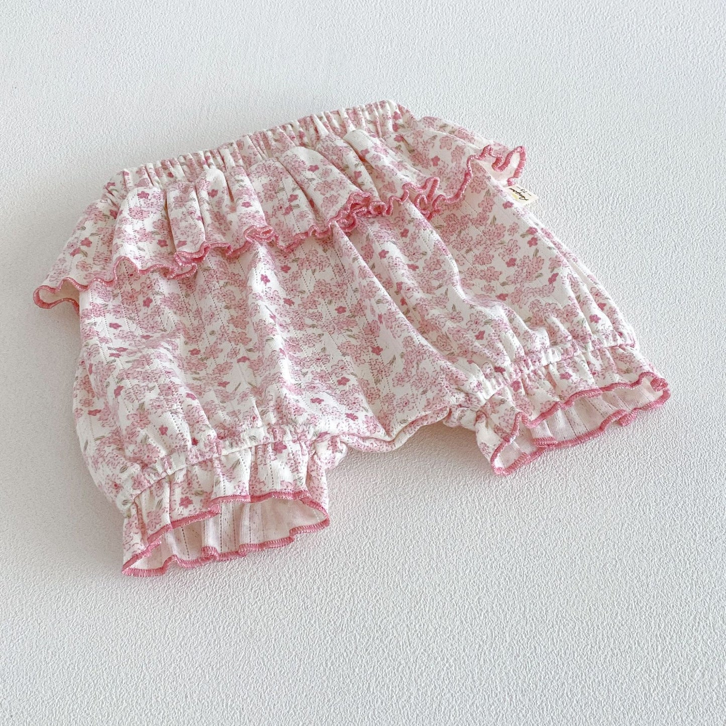 Floral Ruffle Tank Top Shorts Set 小花柄 キャミソールショートパンツ セット【mh0013432】