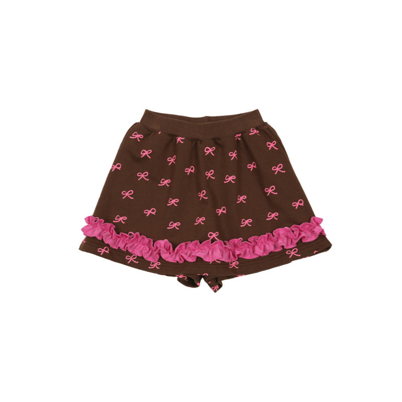 -ねこ柄ジップアップパーカー/フリルスウェットシャツ/フリルキュロットスカート/スカート付きパンツ【mh0010983】 - mamahalo shop - 長袖セットアップ -  べビー服 - 子供服 - 男の子 - 女の子