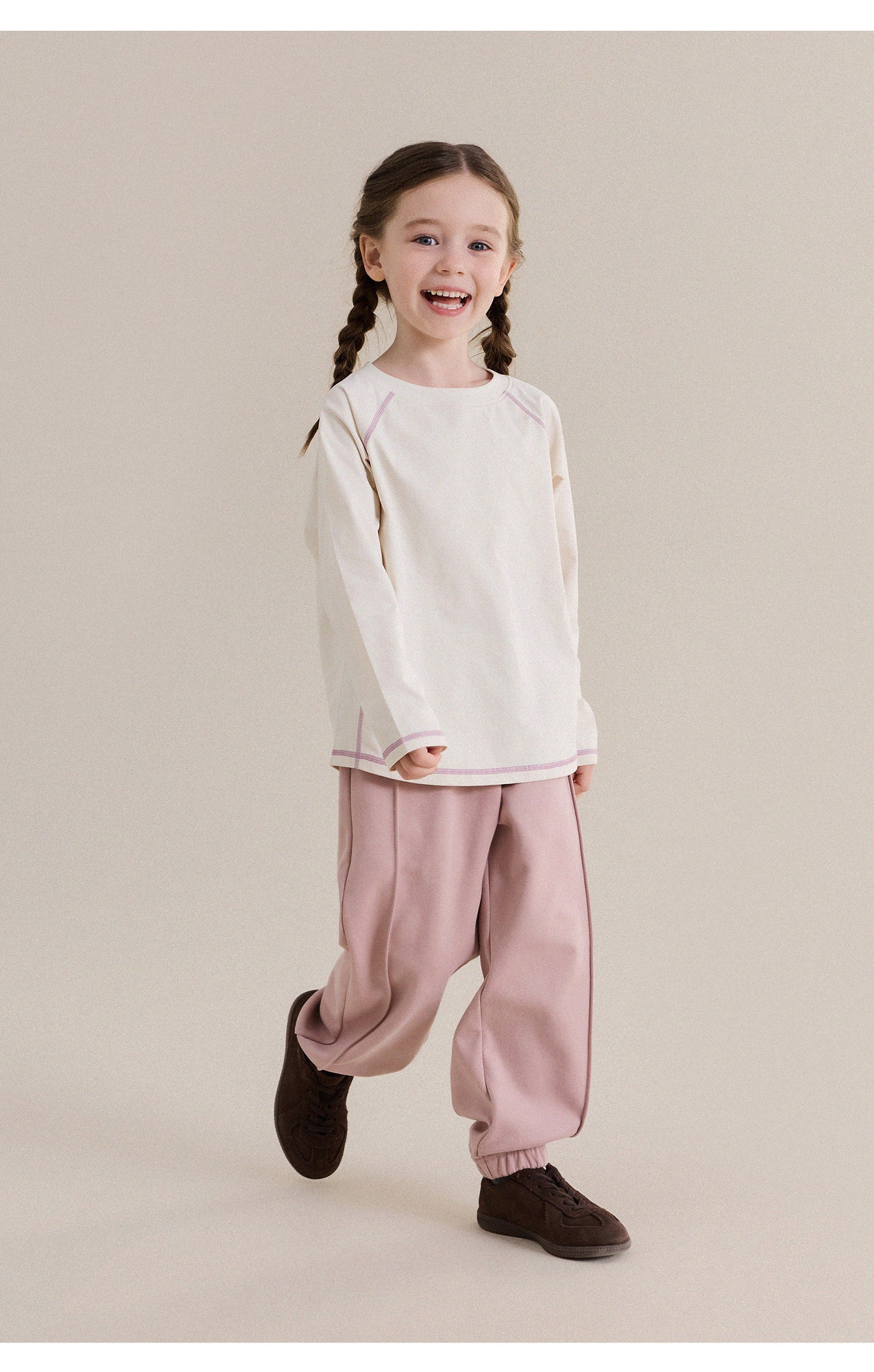 Kids' Junior Color-Block Raglan Sleeve Quick Dry Long Sleeve T-Shirt [mh0013984]