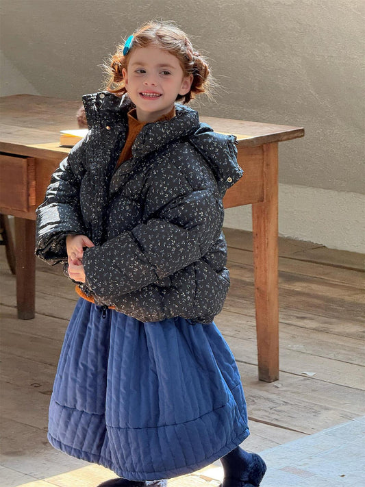 Flower print down jacket outerwear [mh0011763]