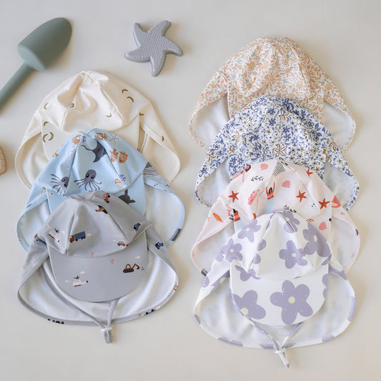 -ベビーキッズ帽子 プール帽 水遊び 日除け帽子 サンハット スイムキャップ【mh0005027】 - mamahalo shop - ベビー用帽子 -  べビー服 - 子供服 - 男の子 - 女の子