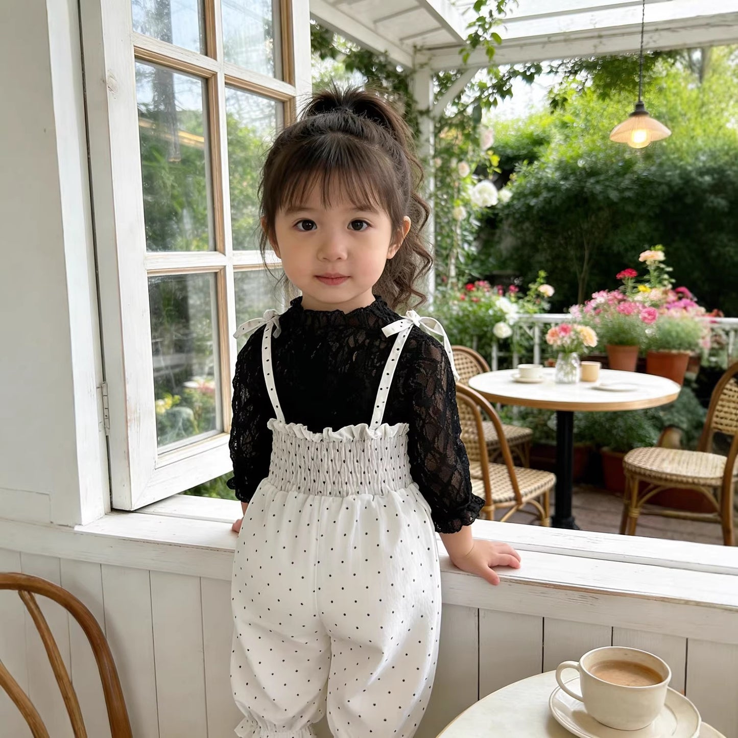 Polka Dot Baby Jumpsuit ドット柄 サロペット【mh0012504】