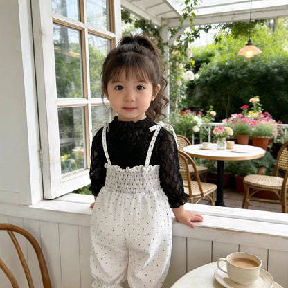 Polka Dot Baby Jumpsuit ドット柄 サロペット【mh0012504】